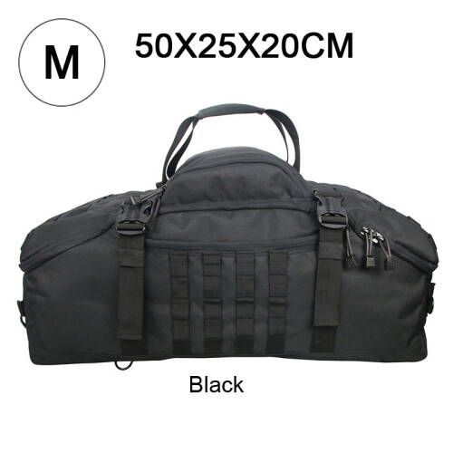 Sac de voyage étanche 3 voies, grande capacité, polyester 1000D, Noir, Taille M