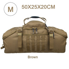 LQARMY Sac à dos tactique de randonnée 30L, Marron, Polyester 1000D