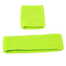 (Green)Headband Wrist Strap Plush Sports Carrying Sweat Wicking Absorption Moisture
