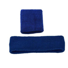(Royal Blue)Headband Wrist Strap Plush Sports Carrying Sweat Wicking Absorption Moisture
