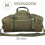 Sac de voyage étanche 3 voies, 1000D Polyester, 50x25x20cm, Vert 1