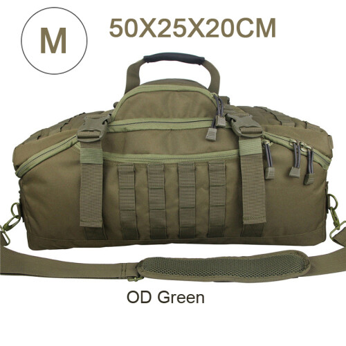 Sac de voyage étanche 3 voies, 1000D Polyester, 50x25x20cm, Vert
