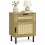 Costway Rattan Nightstand, Boho Bedside Table 1