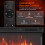 Costway 3 Sided Electric Fireplace 50Inch Recessed/Wall-Mounted 6