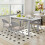 Costway 4 PCS Folding Dining Chairs Padded  Conference Chairs 8