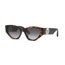 Gafas de Sol - PHILIPP PLEIN - SPP161 - Acetato oscuro brillante - Forma mariposa