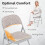 Costway 6 Pack Folding Chairs Padded Party Chairs 9