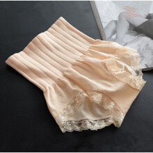 (Beige)Womens High Waist Abdomen Lace Slimming Shaping Underwear Shorts Pants Boxer