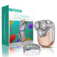VOYOR Lady Shavers for Women, Portable Razor for Legs, Waterproof Gold