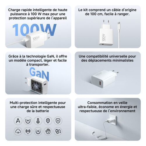 Xiaomi Combo de Carga Xiaomi 100W (Tipo A) 1