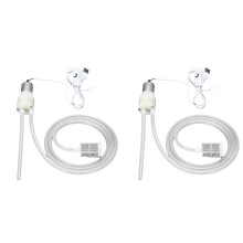2X DIY Large Flow Electric Wine Pump USB Interface Pump Dosing Pump Electric Water Pump Suction Device 2M
