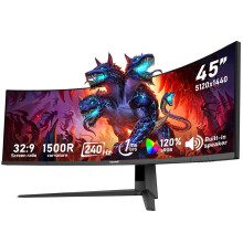 Gawfolk 45 inch Ultra-Wide Curved 240Hz Gaming Monitor,DQHD PC Screen