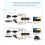 2X FJGEAR AV Switcher 4 Into 1 Out Av RCA  Interface Audio and Video Switcher Multi-Function 4-Way AV Switcher 7