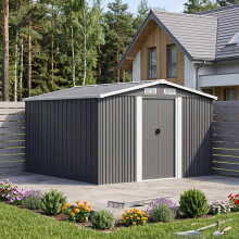 10X8FT Large Metal Garden Tool Storage Shed