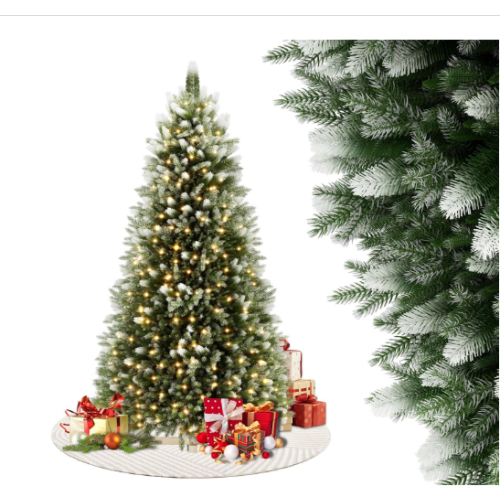 5ft Pre Lit Christmas Tree Green with 55 Snow