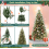 5ft Pre Lit Christmas Tree Green with 55 Snow 5