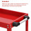 Tool Storage Durable Trolley 3 Tier Wheel Cart Shelf Garage Workshop Heavy Duty 13