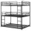 Costway Metal Triple Bunk Bed, Double Over Double Over Double Bunk Bed 1
