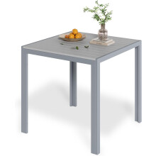 (Grey)Square Garden WPC Bistro PatioTable 75x75cm