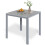 (Grey)Square Garden WPC Bistro PatioTable 75x75cm 1