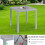(Grey)Square Garden WPC Bistro PatioTable 75x75cm 5