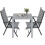 (Grey)Square Garden WPC Bistro PatioTable 75x75cm 6