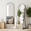 (Black)162×50cm Arched Full Body HD Floor Mirror 3