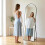 (Black)162×50cm Arched Full Body HD Floor Mirror 4