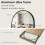 (Black)162×50cm Arched Full Body HD Floor Mirror 5
