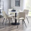 Set Of 2 Iris Boucle Dining Chairs - Ivory 5