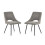 Set Of 2 Iris Boucle Dining Chairs - Grey 8