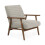 Ivy Sand Chenille Tweed Upholstered Armchair 2