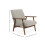 Ivy Sand Chenille Tweed Upholstered Armchair 6