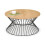 Jersey Round Wire Coffee Table - Euro Oak 2