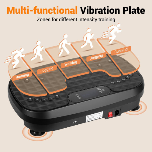 Power Vibration Plate Exercise Machine Platform Whole Body Shaker 1