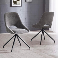 Jonah Set of 2 Grey Dining Chairs