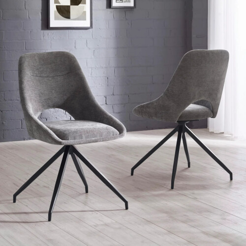 Jonah Set of 2 Grey Dining Chairs