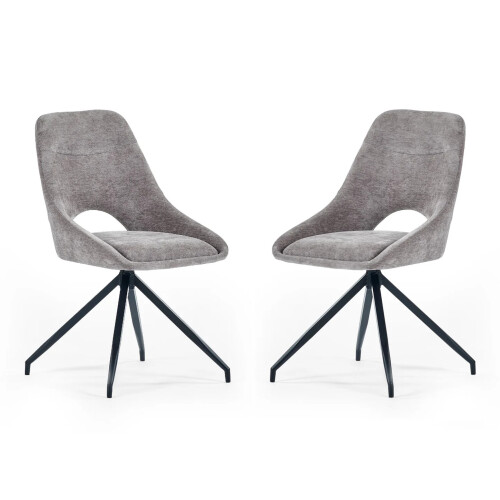 Jonah Set of 2 Grey Dining Chairs 1