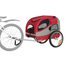 Remorque vélo pour chien SEPNINE Modèle 10801 (Moyen) — Capacité 30 kg, roues gonflables de 40 cm, bras d'attelage à raccordement rapide, pliabl