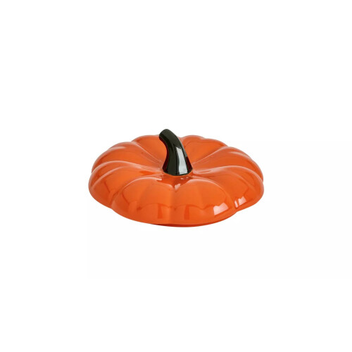 2.1 Litre Stoneware Pumpkin Casserole Dish-Orange 2