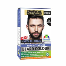 Indus Valley BOTANICAL Moustache Beard Colour Dark Brown ANTI-ALLERGIC