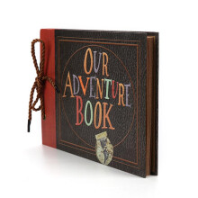 (29cm*19cm) DIY Photo Album Travel Scrapbook Vintage Kraft Paper String Binding Adventure Memory Book