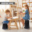 GEEZY GEEZY Telescopic Folding Stool Retractable Camping Seat Portable Collapsible Stool 6