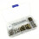 (1) 120 Sets Double-Sided Rivets Leather Craft Tool Kit, Two-Piece Cap Rivets Studs Install Tool, Metal Hat Nails Silver 1
