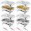 4 Packs Chafing Dish Sets w/Lid Food Warmer/Cold 1