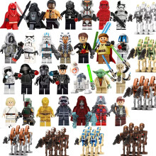 57PCS Star Wars Battle Droid R2D2 Yoda Building Block Toy Figure Model Kid Collection Gift Fit Lego