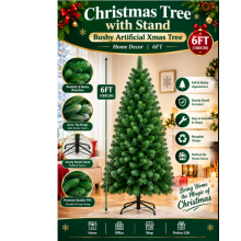 Christma Tree With Stand Bushy Artificial Xmas 6FT