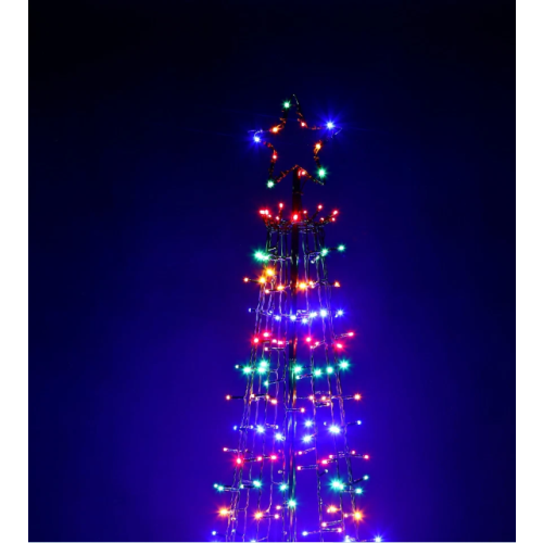 Christmas Cone Tree LED Lights Star Topper Xmas 1