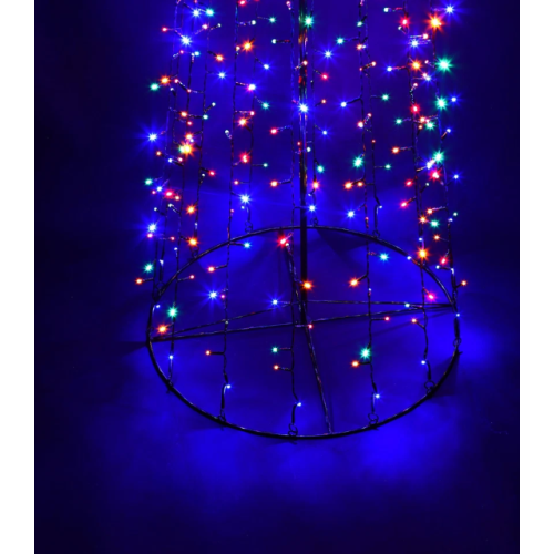 Christmas Cone Tree LED Lights Star Topper Xmas 2