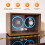 Luxury Double Watch Winder with LED Light 6